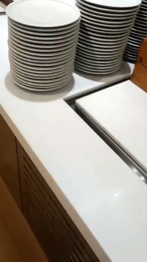 Korean marble buffet counter, restaurant fit-out — photo 2