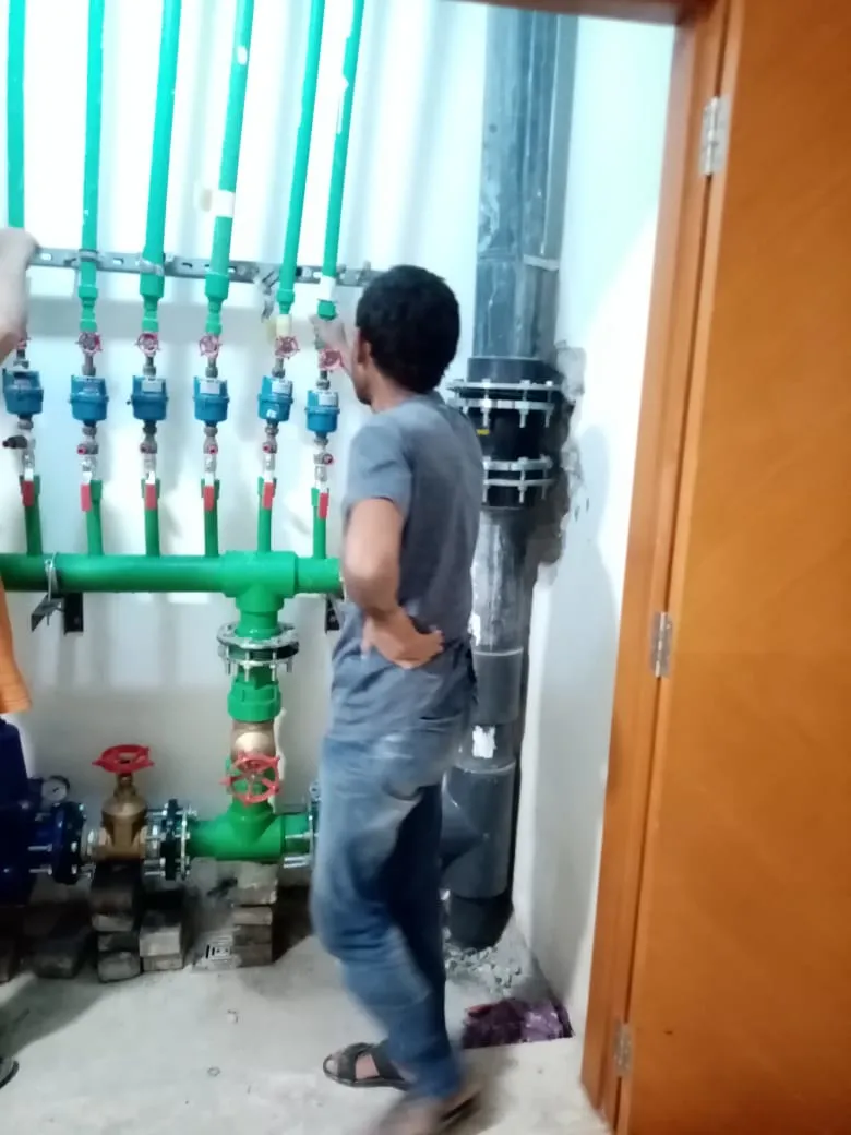 Plumbing installation, UAE building — photo 1